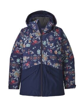 Patagonia Insulated Snowbelle Ski Jacket RECCO Floral/Bird Print Women’s Large